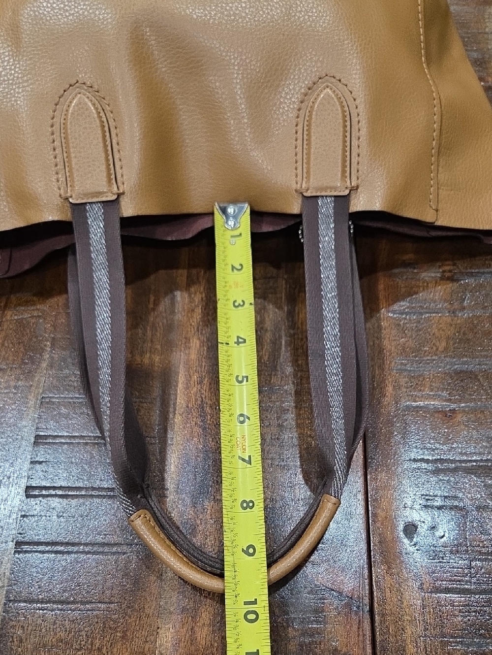 Coach Pebbled Leather Beige Tote - Picture 11 of 13